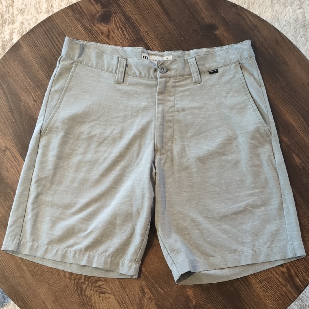 Travis Mathew Gray Flat Front Shorts